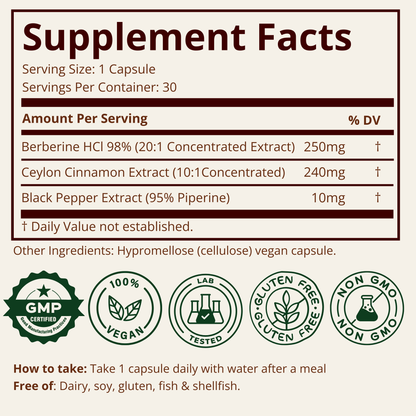 Berberine High Absorption 98% Purity